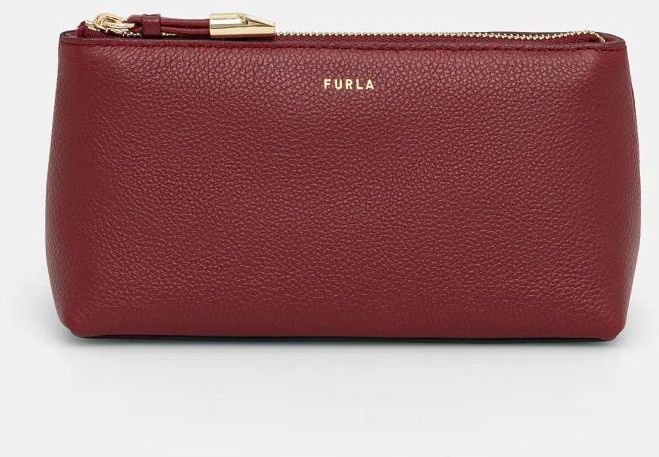 Kožená kozmetická taška Furla bordová farba, WE00710 BX3036 CGQ00
