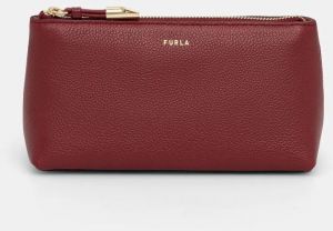 Kožená kozmetická taška Furla bordová farba, WE00710 BX3036 CGQ00