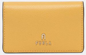 Kožená peňaženka Furla dámska, žltá farba, WP00408 ARE000 3592S
