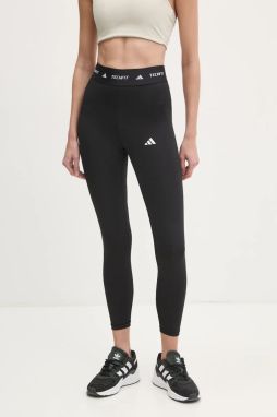 Tréningové legíny adidas Performance Techfit čierna farba, s potlačou, IT2273