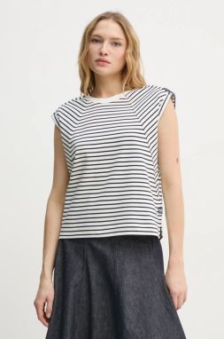 Bavlnený top G-Star Raw béžová farba, D26457-D979