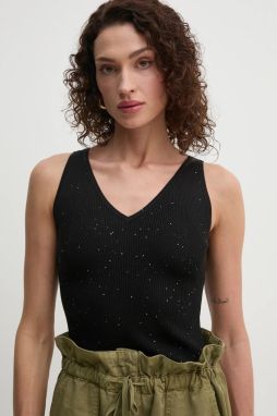 Top Guess EDEN dámsky, čierna farba, W5RR18 Z34O0