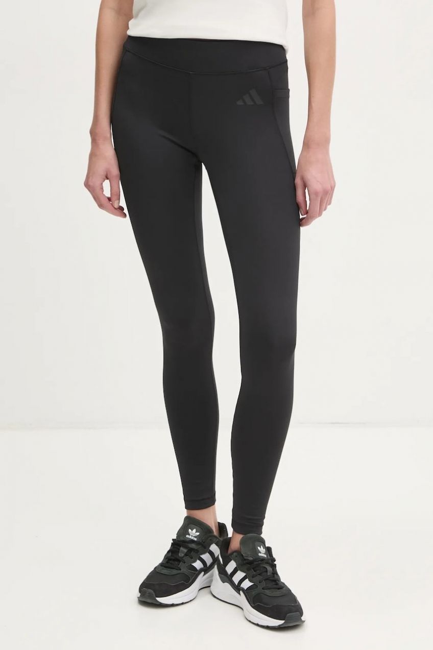 Legíny adidas City Escape dámske, čierna farba, jednofarebné, JF3414