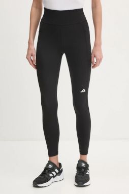 Bežecké legíny adidas Performance Own The Run čierna farba, jednofarebné, IS9907