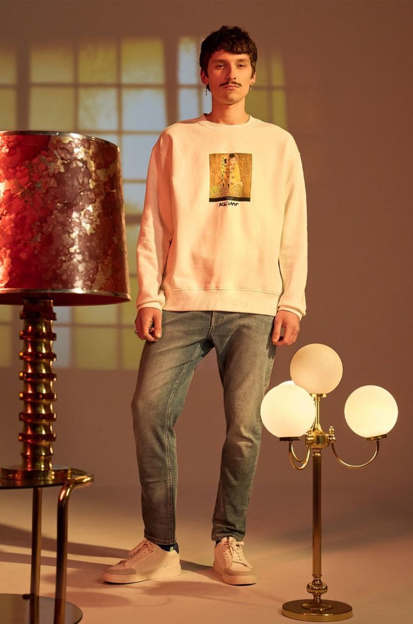 Mikina Medicine pánska, béžová farba, s potlačou