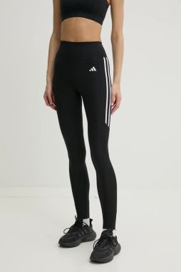 Tréningové legíny adidas Performance Optime čierna farba, s potlačou, IW5463