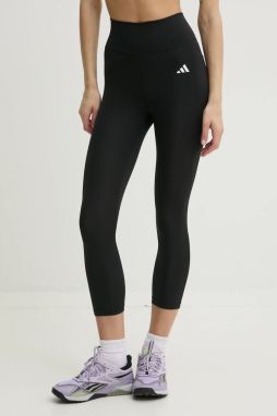 Tréningové legíny adidas Performance Optime Essentials čierna farba, jednofarebné, IY9243