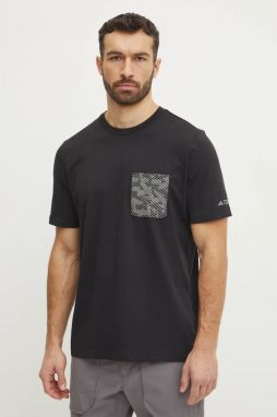 Tričko adidas TERREX Puzzle pánske, čierna farba, s potlačou, IZ0468