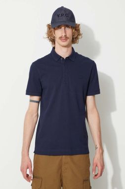 Polo tričko Lacoste pánske, tmavomodrá farba, jednofarebné,  PH5522 166