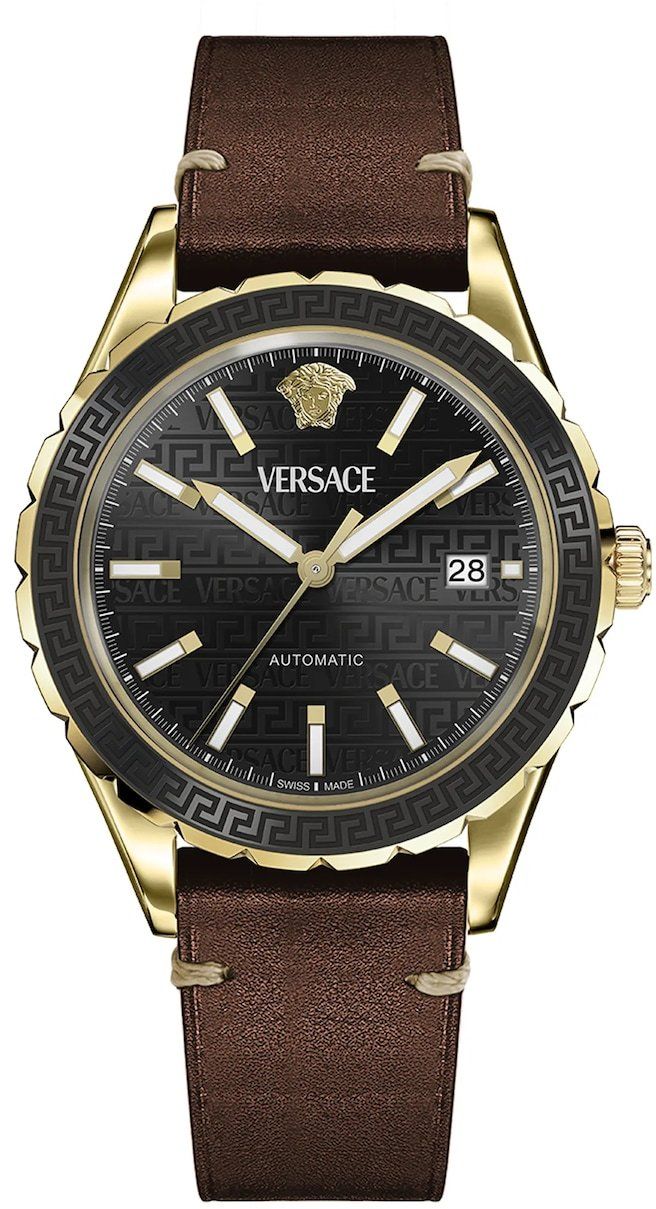 Hodinky Versace pánske, hnedá farba, VEQCA0224