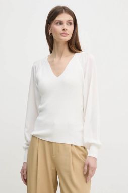 Sveter Dkny dámsky, béžová farba, tenký, P4KSBT85