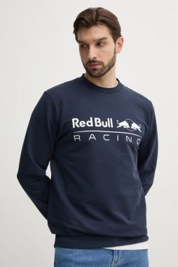 Mikina Red Bull Racing x Pepe Jeans TEAM LOGO CREW pánska, tmavomodrá farba, s potlačou, RM580017