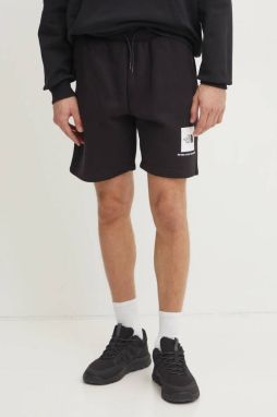 Šortky The North Face Nuptse Regular pánske, čierna farba, NF0A8C1JKY41