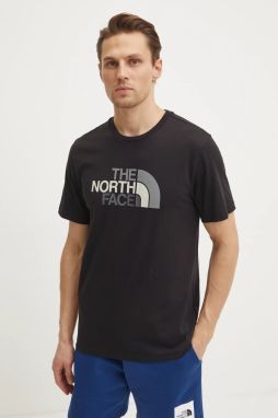 Tričko The North Face Easy pánske, čierna farba, s potlačou, NF0A8A6CJK31