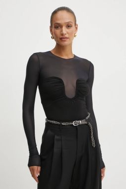 Body Pinko dámske, čierna farba, jednofarebné, 104998 A2GS