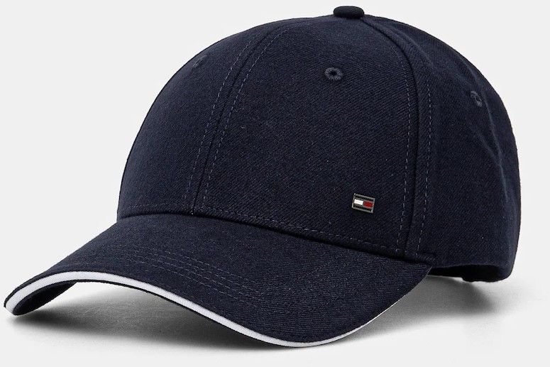 Bavlnená šiltovka Tommy Hilfiger tmavomodrá farba, jednofarebná, AM0AM13164