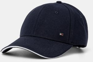 Bavlnená šiltovka Tommy Hilfiger tmavomodrá farba, jednofarebná, AM0AM13164