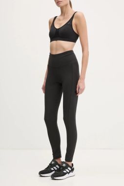 Nohavice adidas ALL SZN RIB dámske, čierna farba, jednofarebné, JJ1249