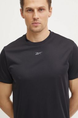 Tričko Reebok pánske, čierna farba, jednofarebné, 100215541