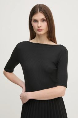 Tričko Calvin Klein dámske, čierna farba, K20K208244