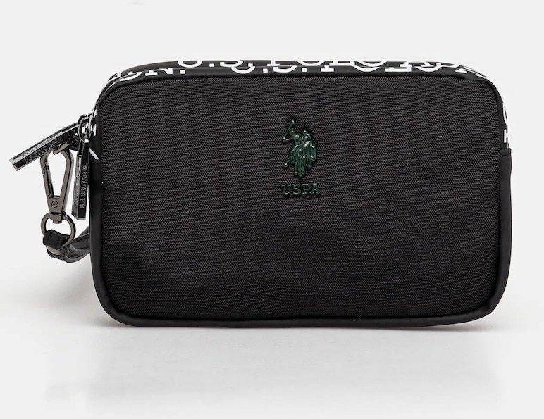 Malá taška U.S. Polo Assn. OLIVER čierna farba, BIUOV6354MPJ