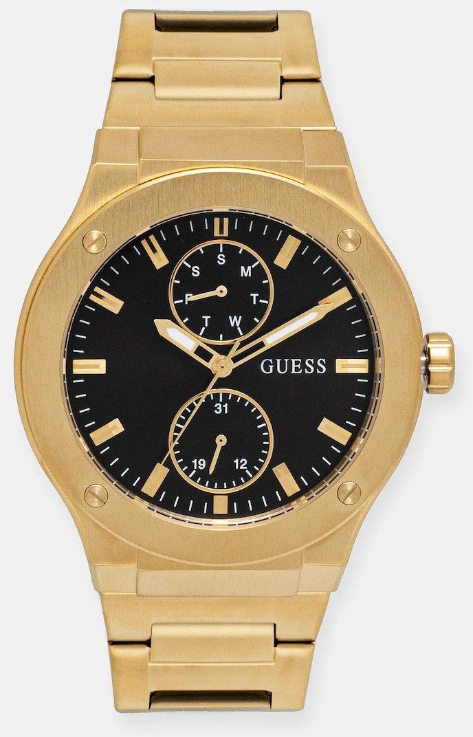 Hodinky Guess pánske, zlatá farba, GW0795G4