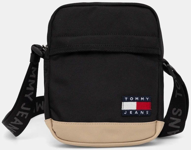 Malá taška Tommy Jeans čierna farba, AM0AM13265