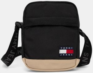 Malá taška Tommy Jeans čierna farba, AM0AM13265
