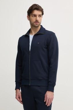 Bavlnená mikina Tommy Hilfiger pánska, tmavomodrá farba, jednofarebná, MW0MW38084