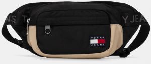 Ľadvinka Tommy Jeans čierna farba, AM0AM13267