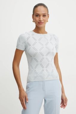Sveter s prímesou hodvábu Marciano Guess ANNA šedá farba, tenký, 5RGR21 5857Z