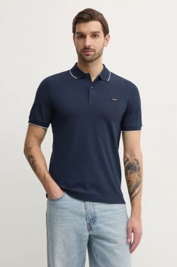 Polo tričko Calvin Klein pánske, čierna farba, jednofarebné, K10K112751