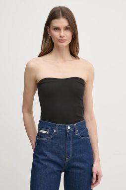 Top Calvin Klein Jeans dámsky, čierna farba, J20J225310