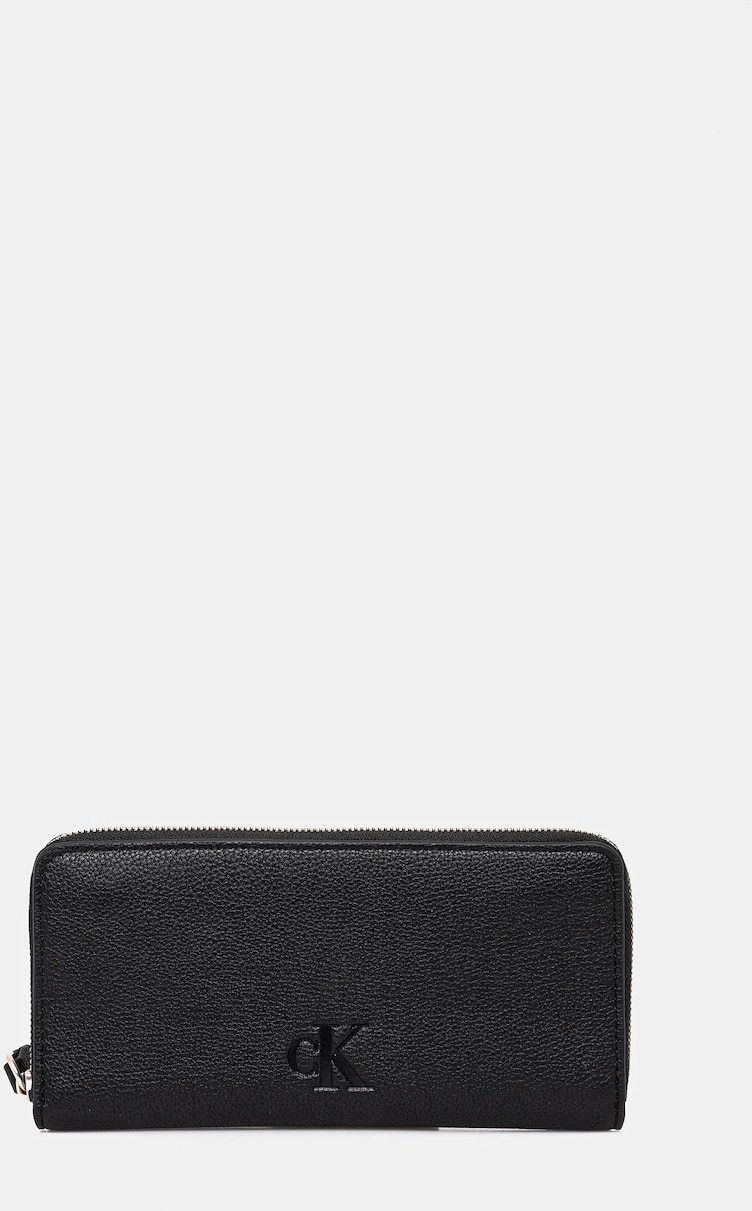 Peňaženka Calvin Klein Jeans dámska, čierna farba, LV04K1000G