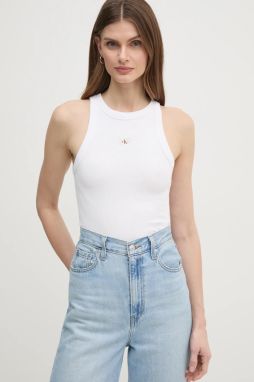 Top Calvin Klein Jeans dámsky, biela farba, J20J225302