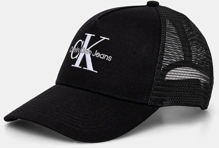 Šiltovka Calvin Klein Jeans čierna farba, s nášivkou, LV04G5065G