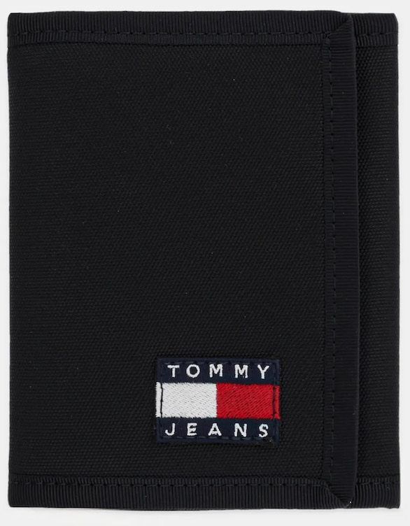 Peňaženka Tommy Jeans pánska, čierna farba, AM0AM13269