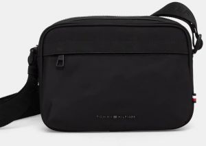 Malá taška Tommy Hilfiger čierna farba, AM0AM13187