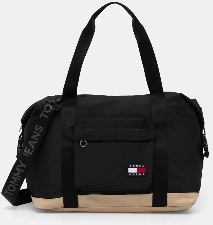 Taška Tommy Jeans čierna farba, AM0AM13322