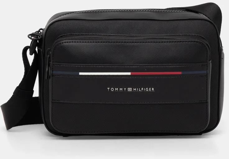 Malá taška Tommy Hilfiger čierna farba, AM0AM13199