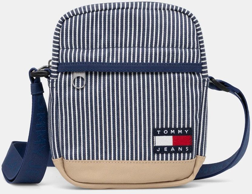 Malá taška Tommy Jeans tmavomodrá farba, AM0AM13327
