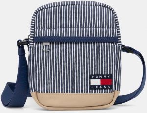 Malá taška Tommy Jeans tmavomodrá farba, AM0AM13327