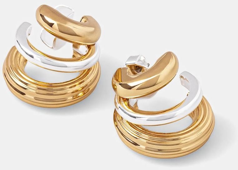 Náušnice Tory Burch Triple Hoop 164607-700