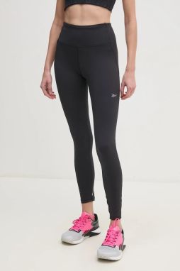 Tréningové legíny Reebok LUX Collection čierna farba, jednofarebné, 100205639