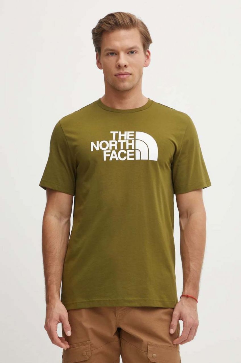 Tričko The North Face Easy pánske, zelená farba, s potlačou, NF0A8A6CTOE1