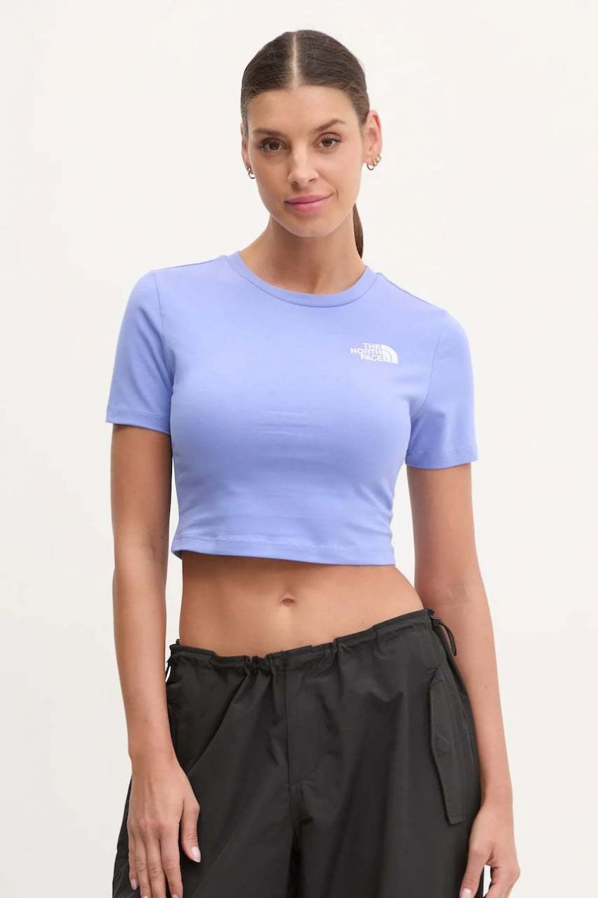 Tričko The North Face Essential Cropped dámske, NF0A55AO0YI1