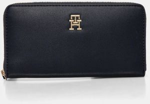 Peňaženka Tommy Hilfiger dámska, tmavomodrá farba, AW0AW17266