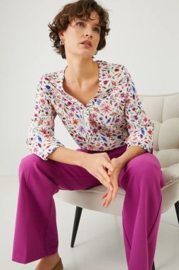 Blúzka Medicine dámska, béžová farba, vzorovaná