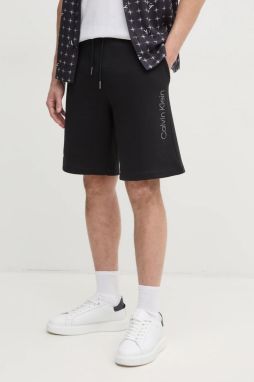 Bavlnené šortky Calvin Klein čierna farba, K10K114121