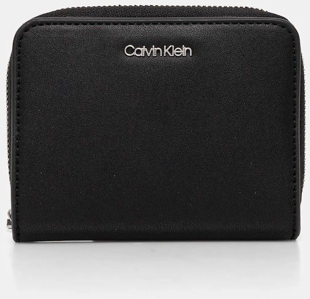 Peňaženka Calvin Klein dámska, čierna farba, K60K611937